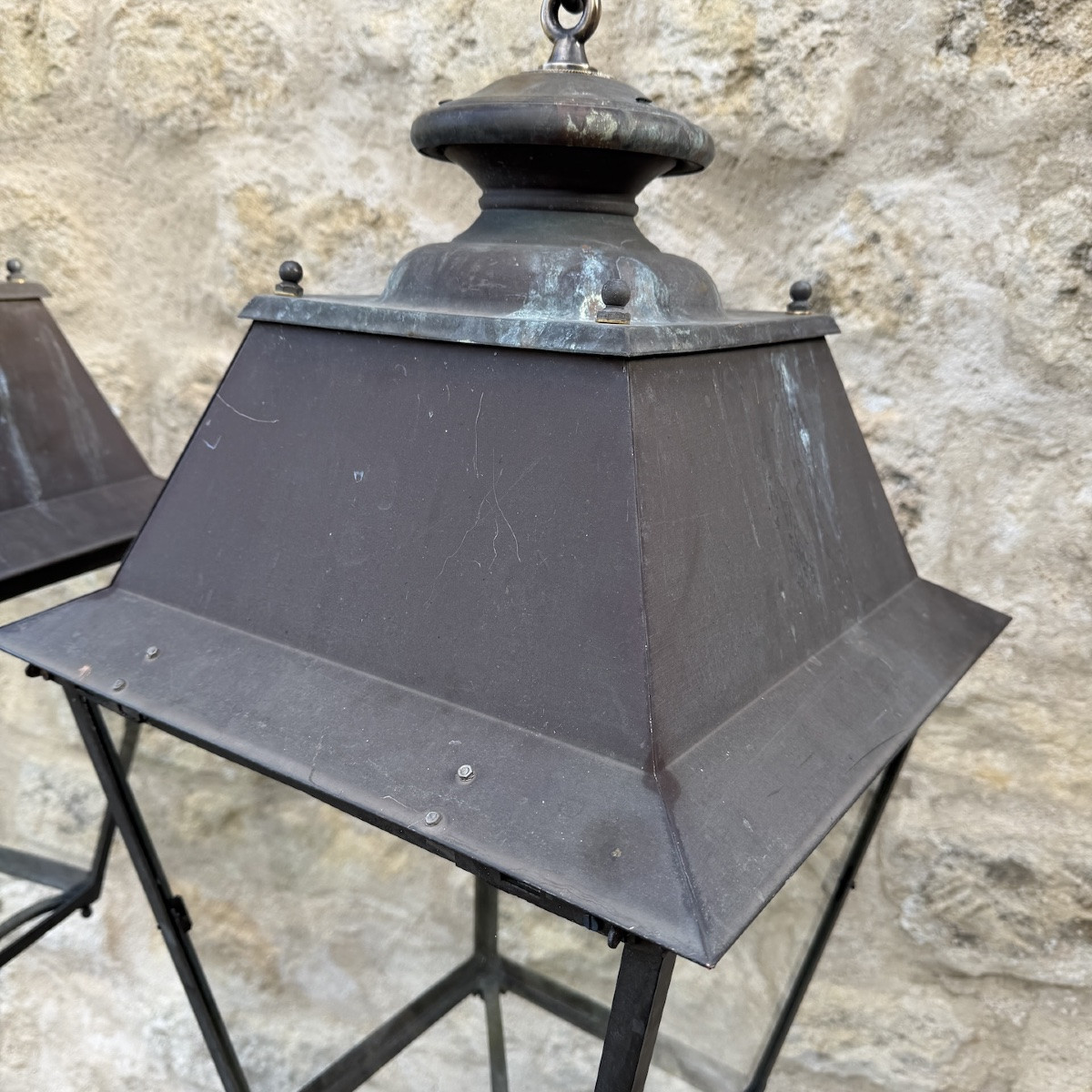 Pair Of Copper Lanterns-photo-2