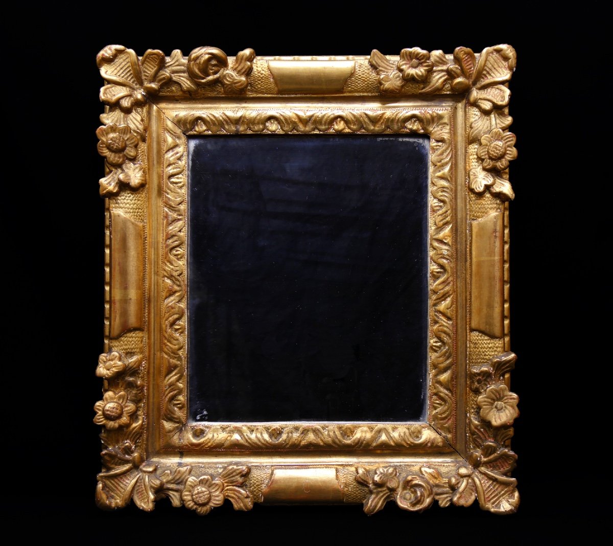 Miroir à Fronton Louis XIV D’époque XVIII Eme-photo-2