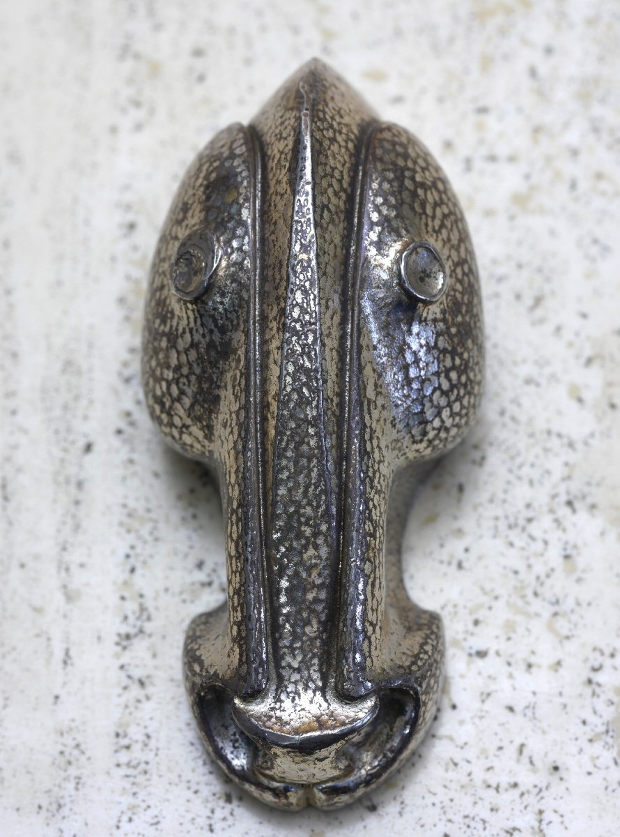 Horse Head Sculpture By Frédéric Barnley For Christofle-photo-3