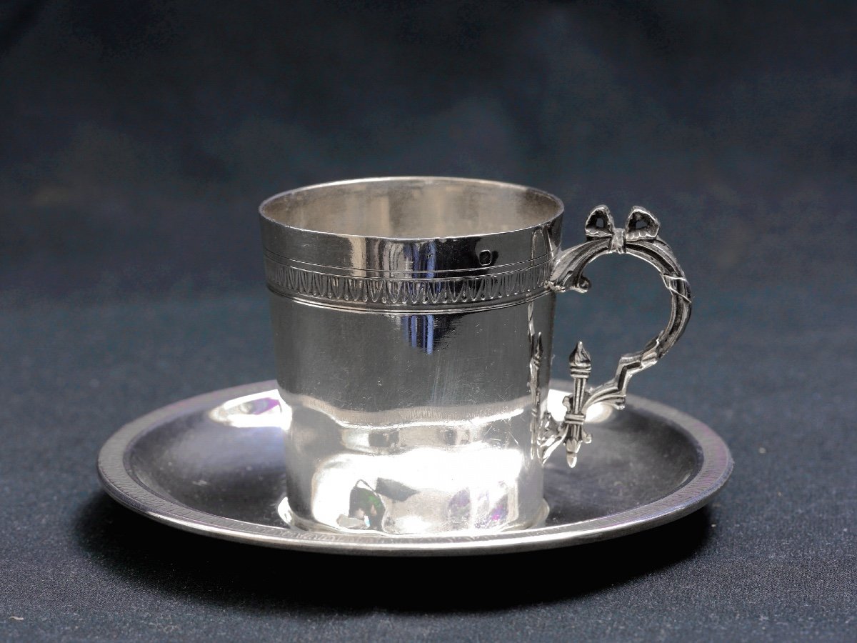 Sterling Silver Cup And Saucer