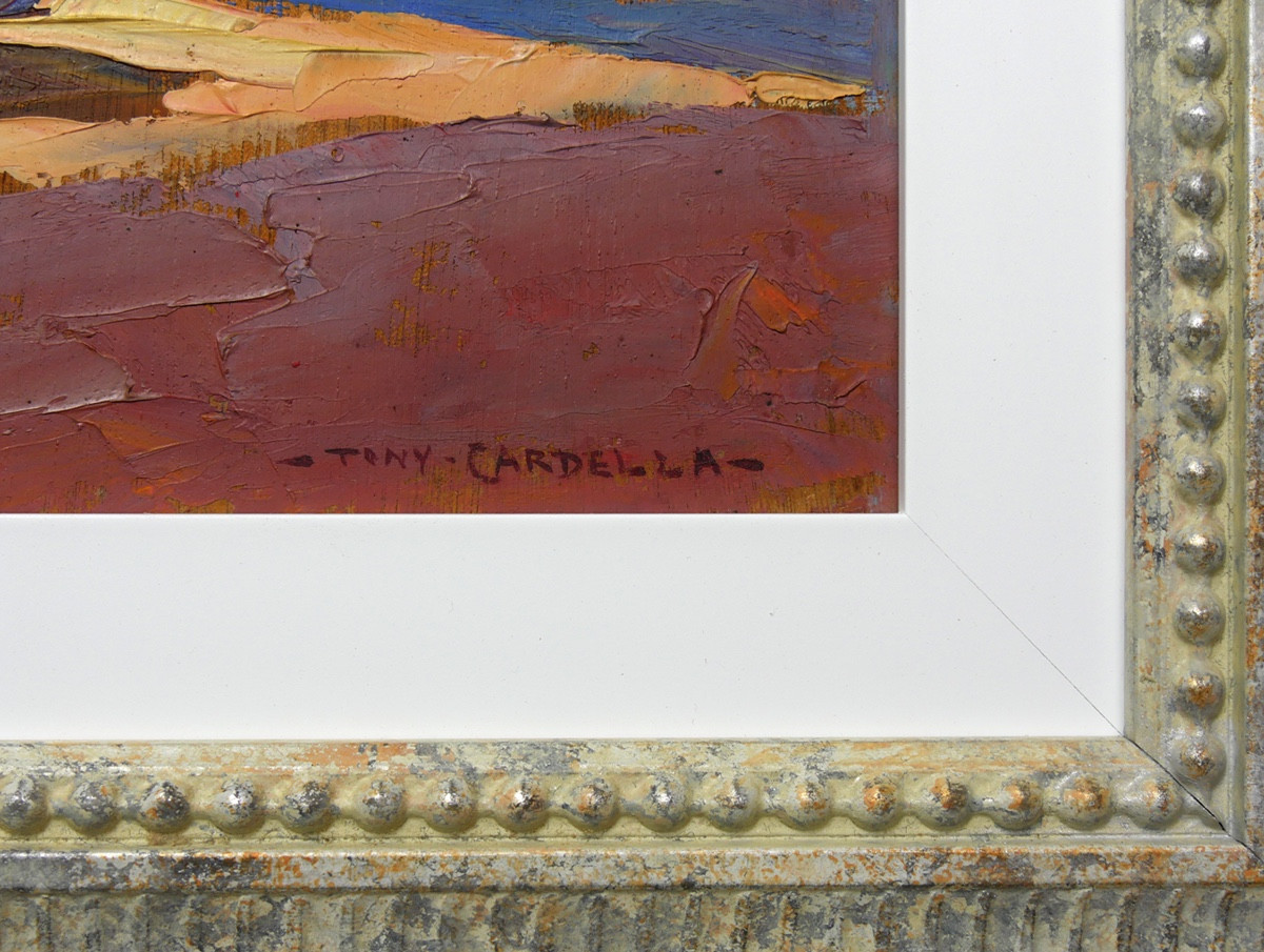 Peinture représentant La Ponche à Saint-Tropez  par Tony Cardella-photo-2