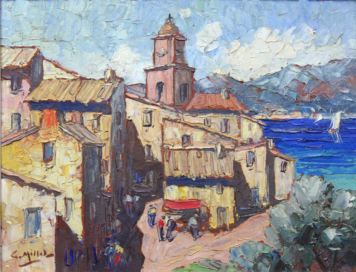 Painting Of Saint-tropez By Henri Millet