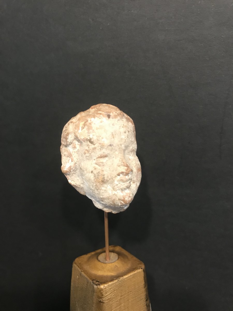 Putti Face/ Terraccota Cherub -photo-2