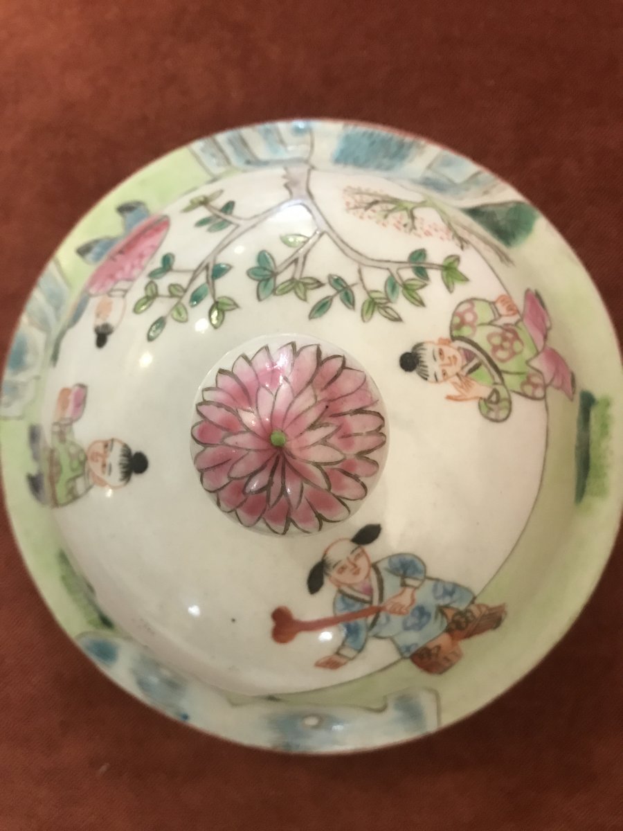 Chinese Covered Pot Early Twentieth-photo-1