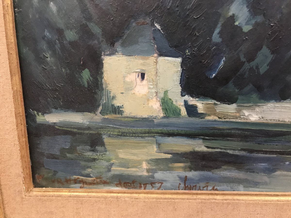 Peinture De Paysage/ Août 1957-photo-4
