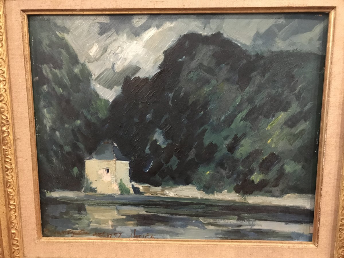 Peinture De Paysage/ Août 1957-photo-3