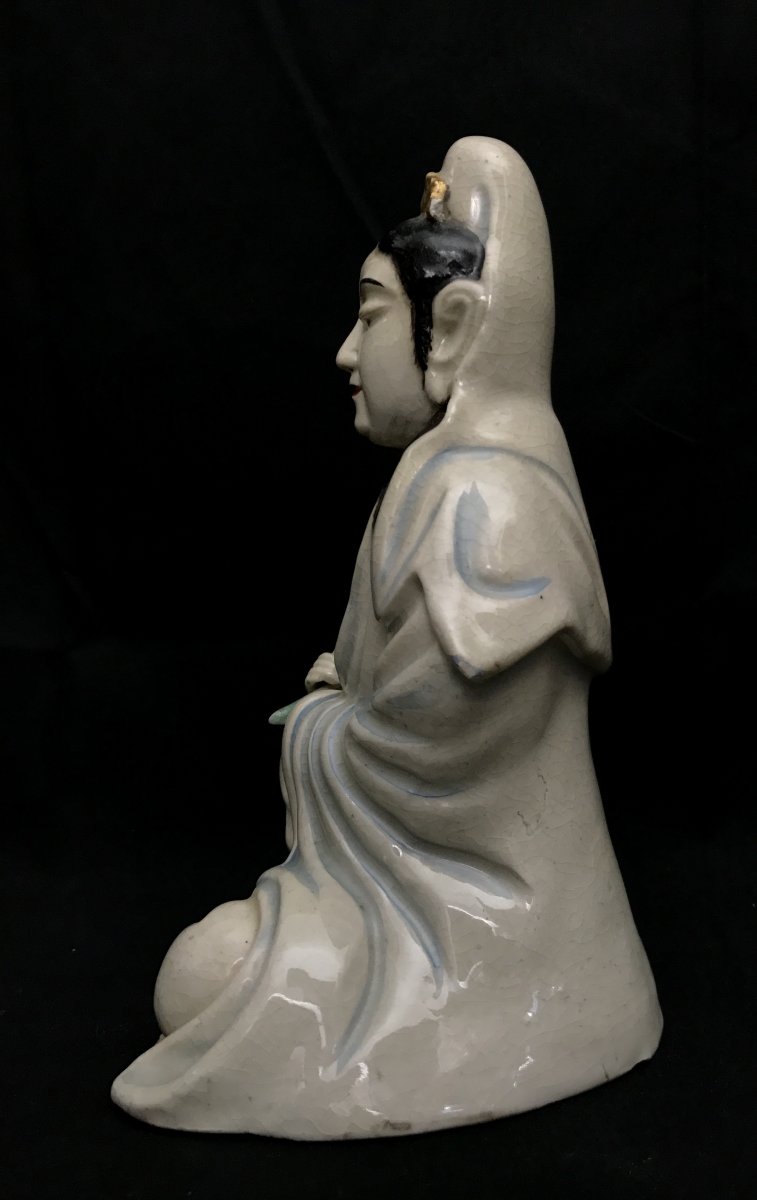 Statuette de Guanym/ divinité Asie Est-photo-2