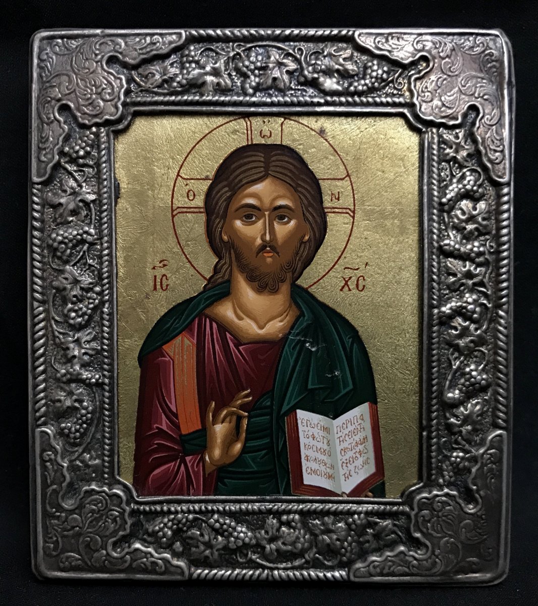 Icône Russe Du Christ Pantocrator-photo-2