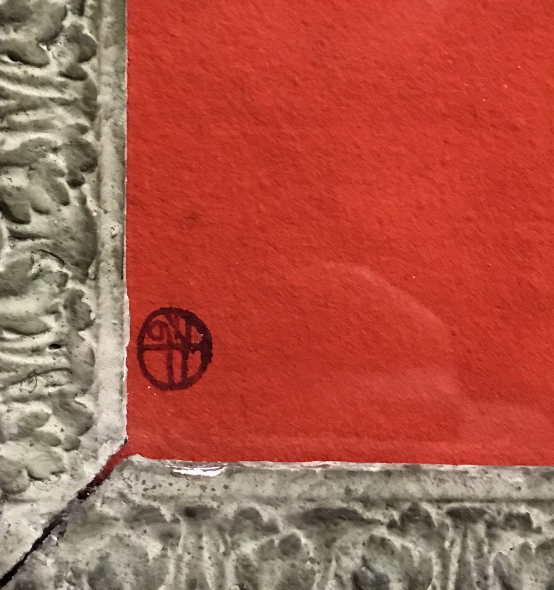 Peinture Sur Papier De François Himhoff XX Eme Dans Cadre XVII Eme-photo-2