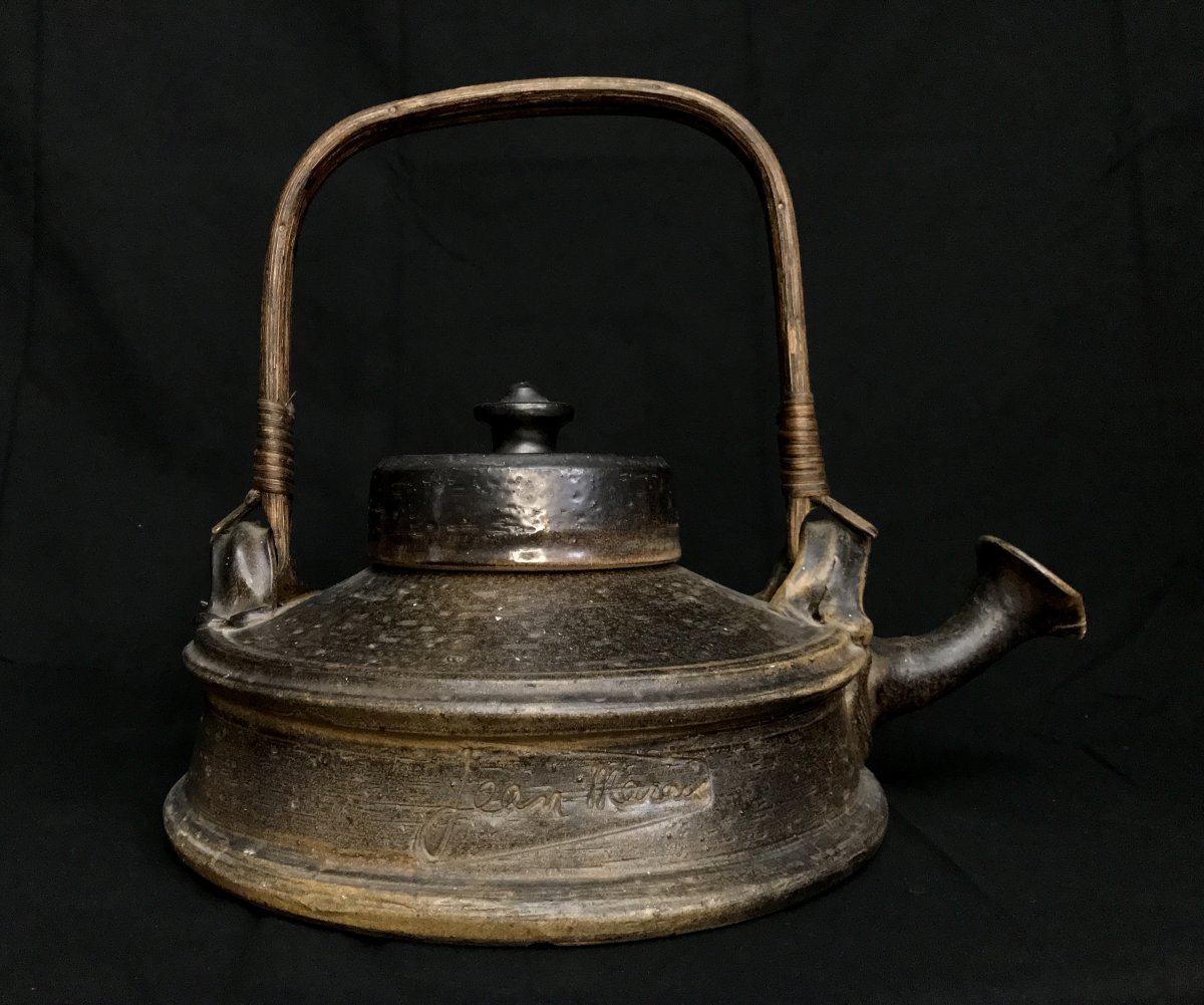 Important Terracotta Teapot Sculpture By Jean Marais (1913-1998)