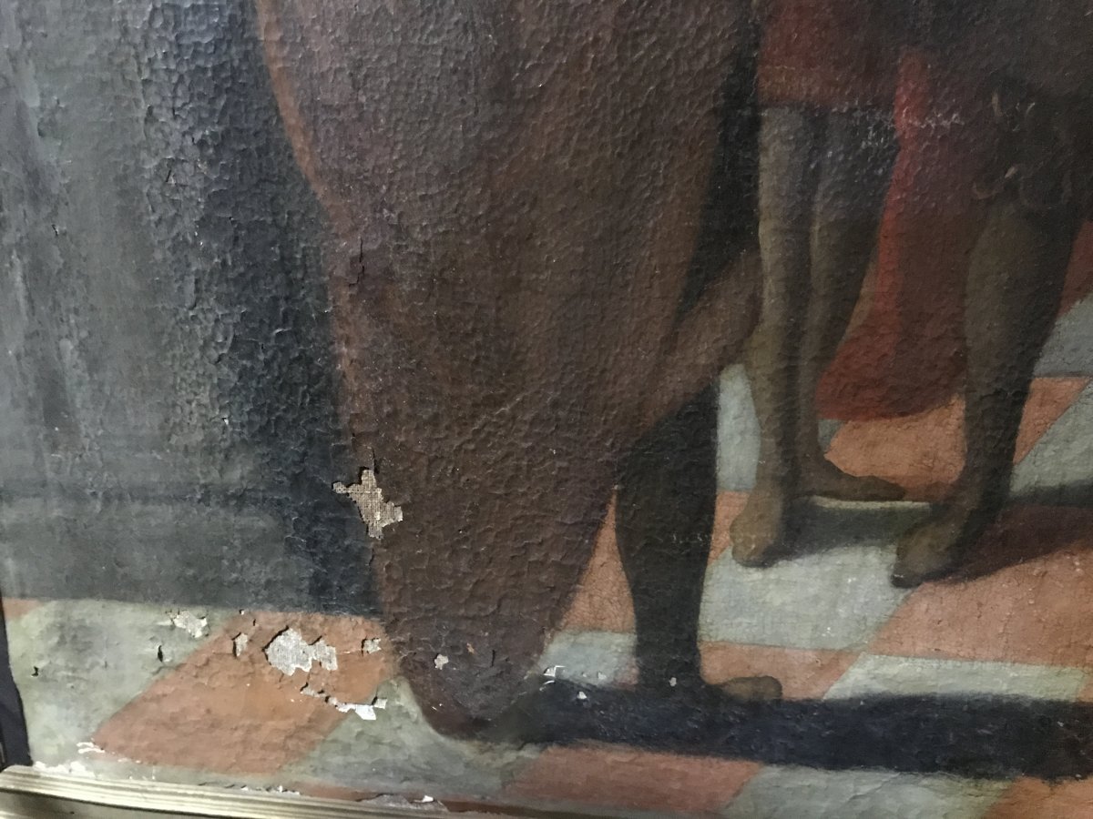 Important Painting XVII Eme The Marriage Of Mary-photo-5