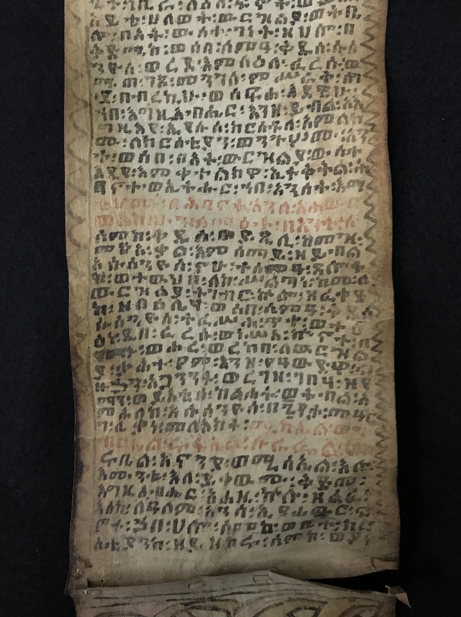 Parchment Manuscript Magic Scroll Ethiopia-photo-1