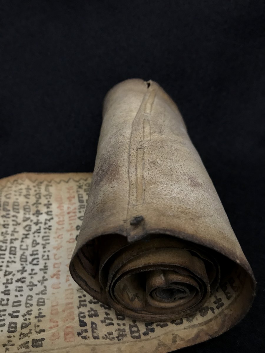 Parchment Manuscript Magic Scroll Ethiopia-photo-2