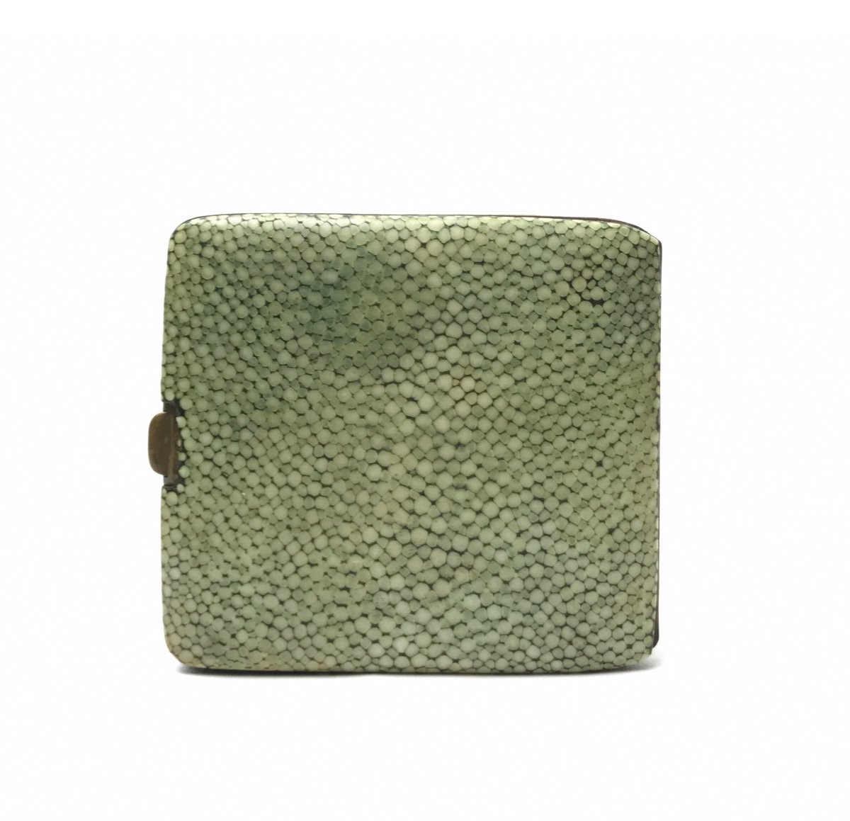 50s English Cigarettes Case Covered With Shagreen-photo-2