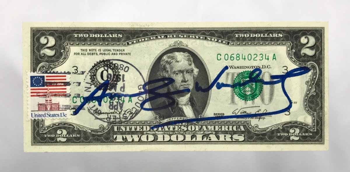 Andy Warhol 2 Dollars Jefferson 1976-photo-1
