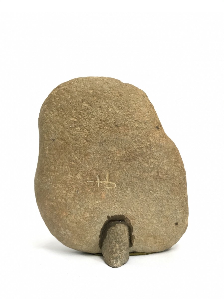 Stone Sculpture Representing A Musician From The Middle Ages-photo-3
