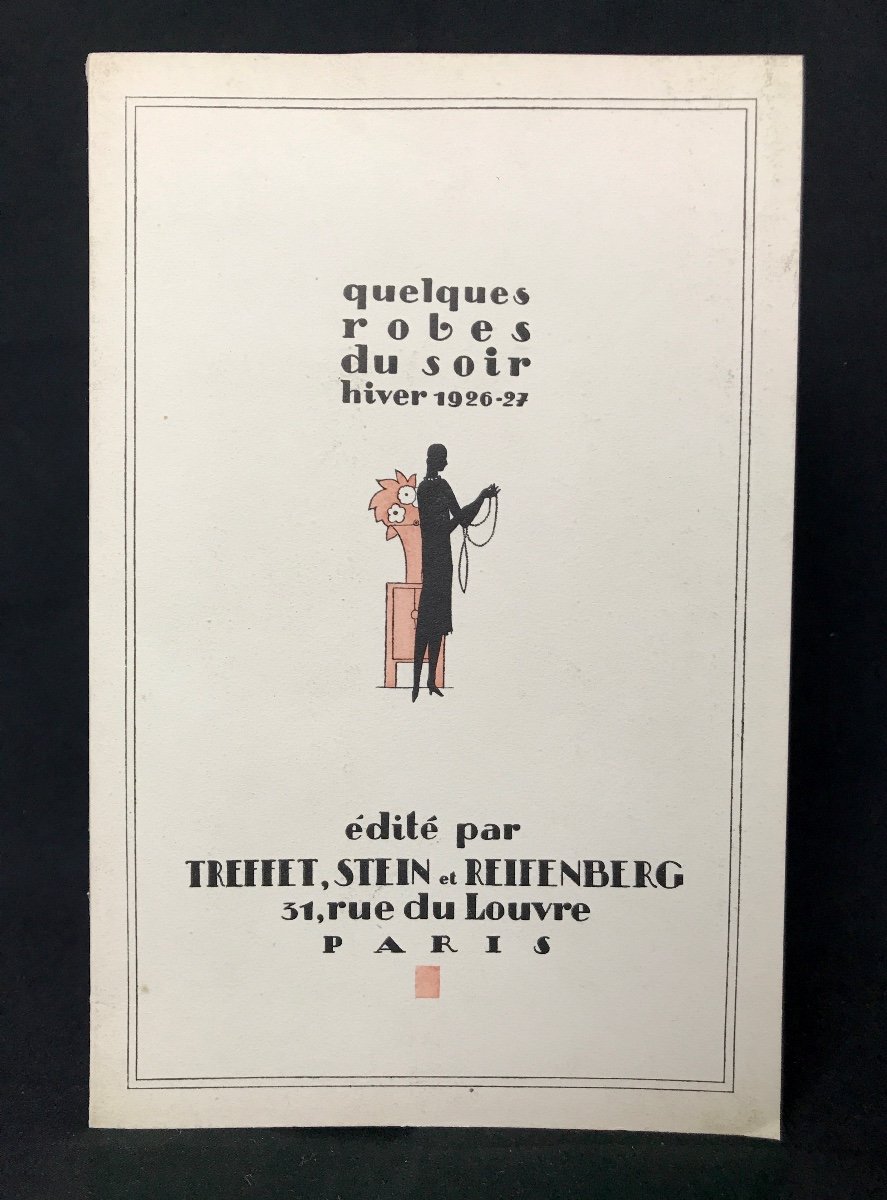 Rare Complete Catalog Of 20 Sketches Of A Collection Of Evening Dresses-photo-1