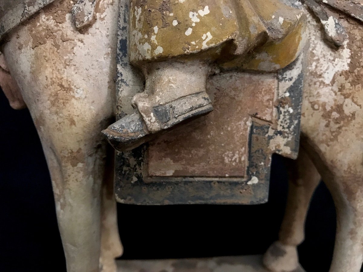 Horse Rider In Terracotta China Ming Period-photo-2