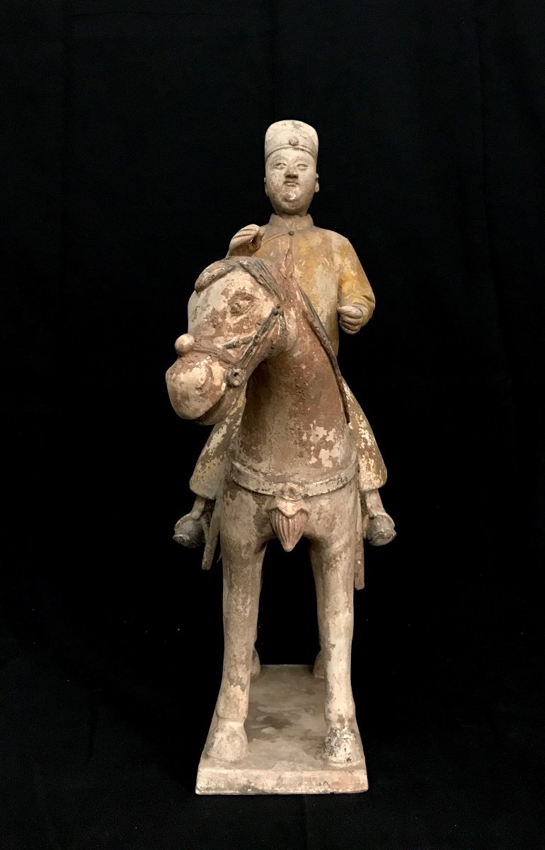 Horse Rider In Terracotta China Ming Period-photo-8