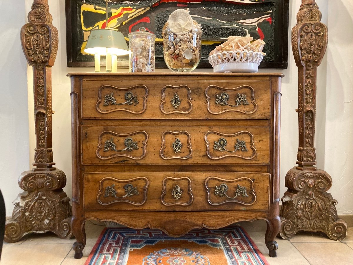 Commode époque XVIII Eme En Noyer -photo-7