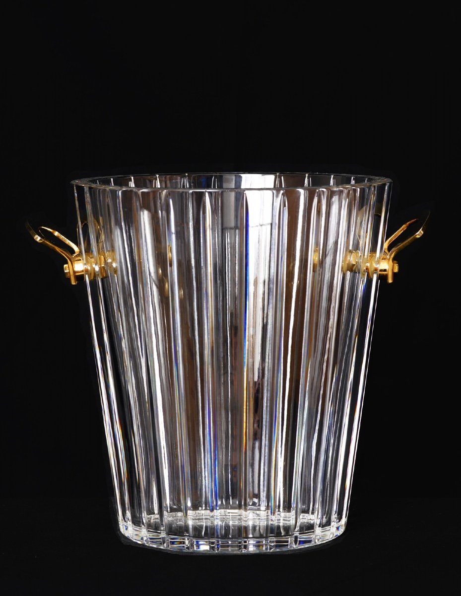 Elegant Seau à Champagne Baccarat -photo-4