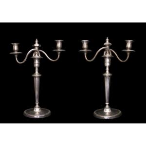 Pair Of Large English Candelabra