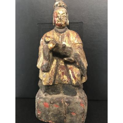 Statuette Bois Doré 