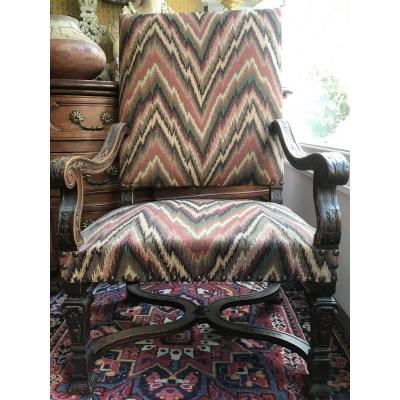Fauteuil Louis XIV dans le goût du debut XVIII eme 
