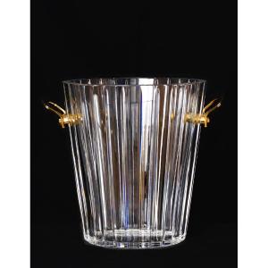 Elegant Baccarat Crystal Champagne Bucket 