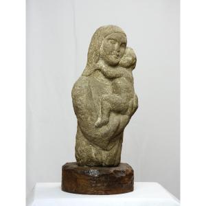 Madonna And Child In Stone / Regional Work