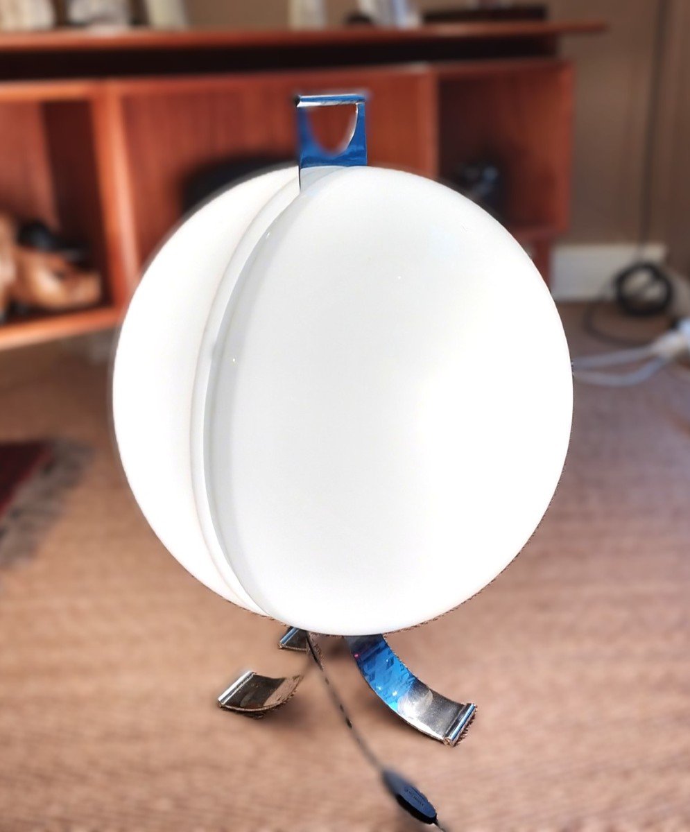 Large Italian Sfera Table Lamp By Beni Cuccuru, 1972