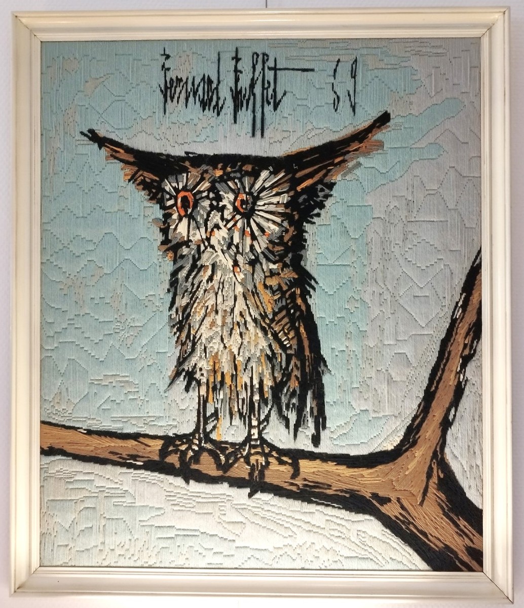 Tapisserie La Chouette, d'Après Un Tableau De Bernard Buffet