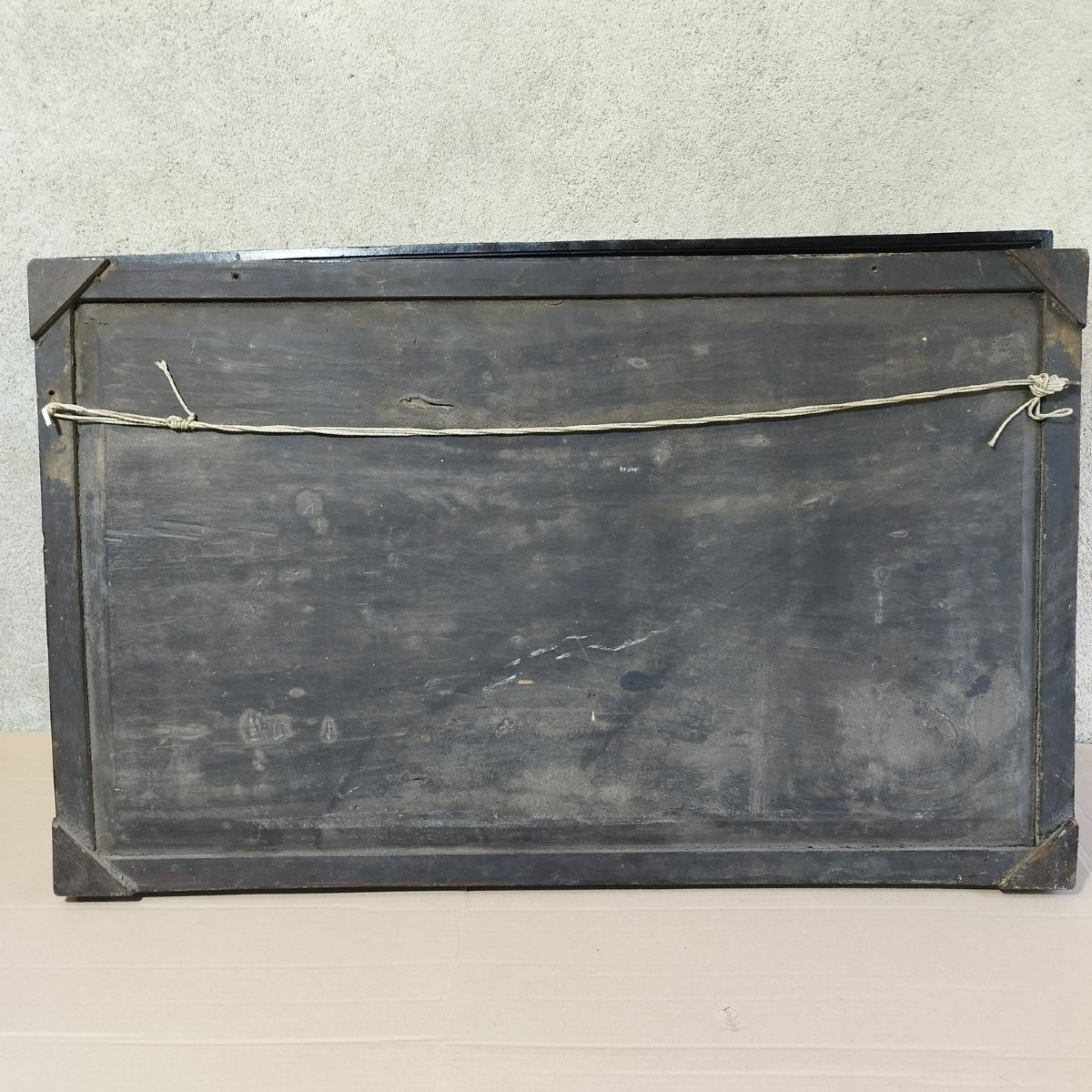 Pair Of Chinese Carved And Lacquered Wooden Panels-photo-4