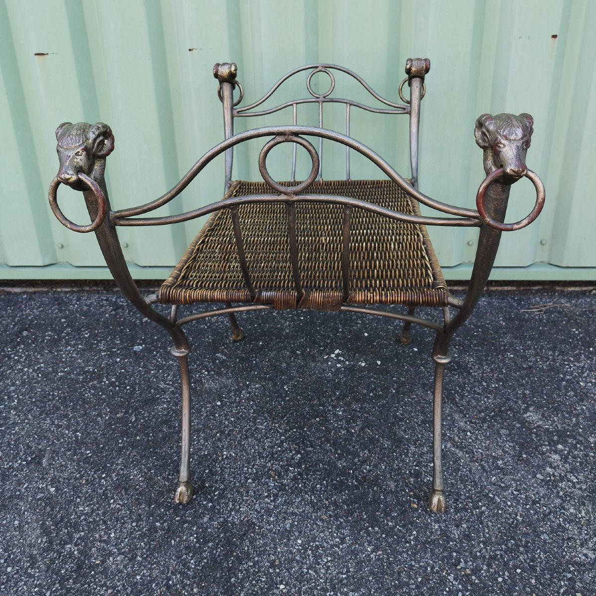 Large Metal Curule Seat-photo-1
