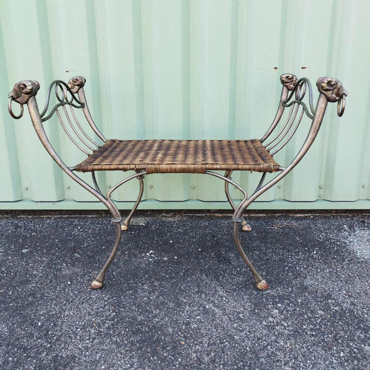 Large Metal Curule Seat-photo-3