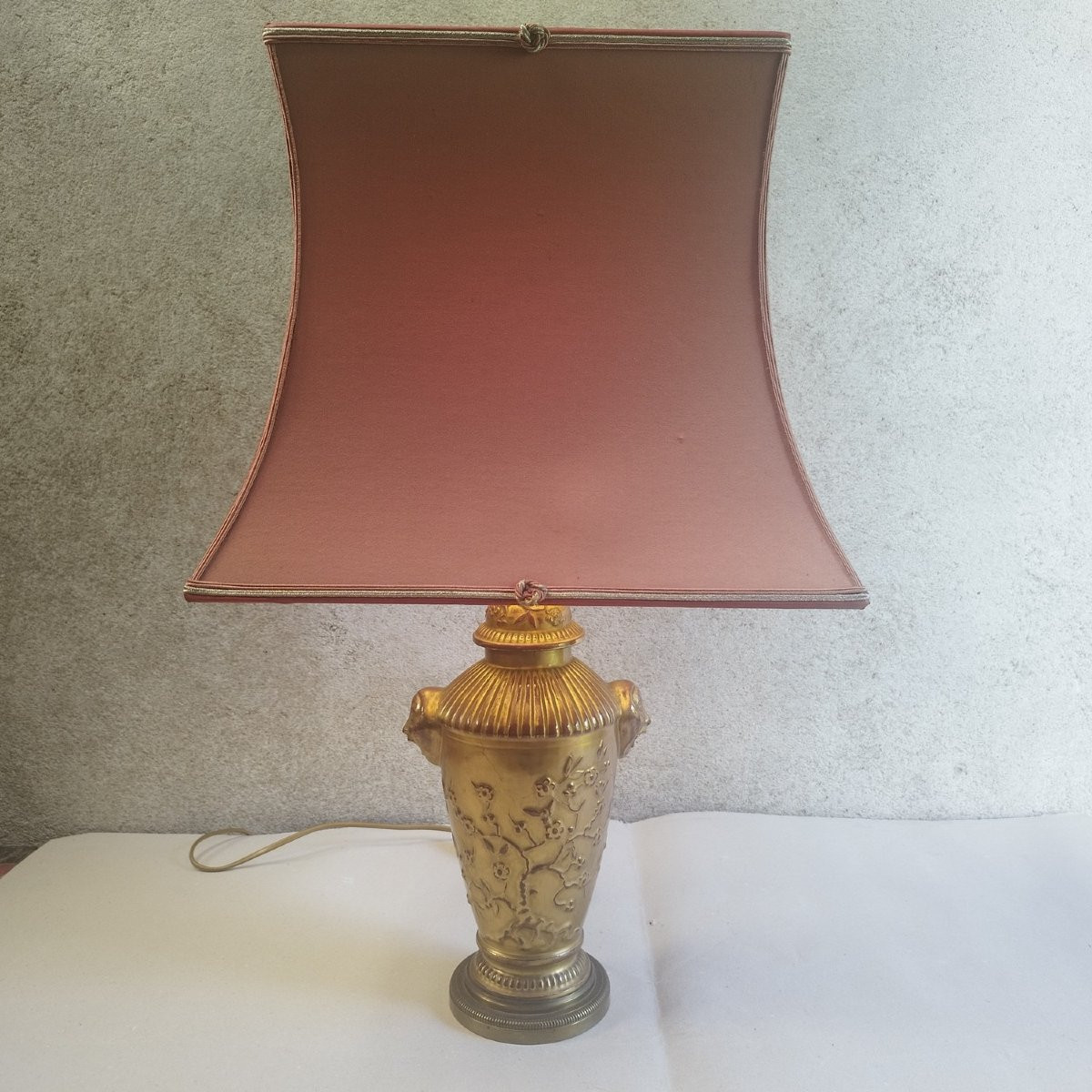 Lampe en porcelaine et bronze, autour de 1900-photo-2