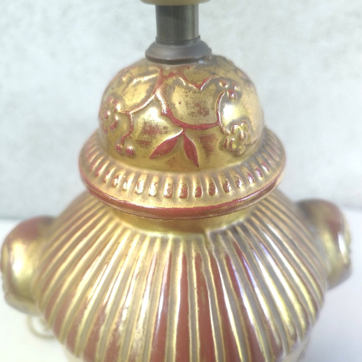 Lampe en porcelaine et bronze, autour de 1900-photo-5