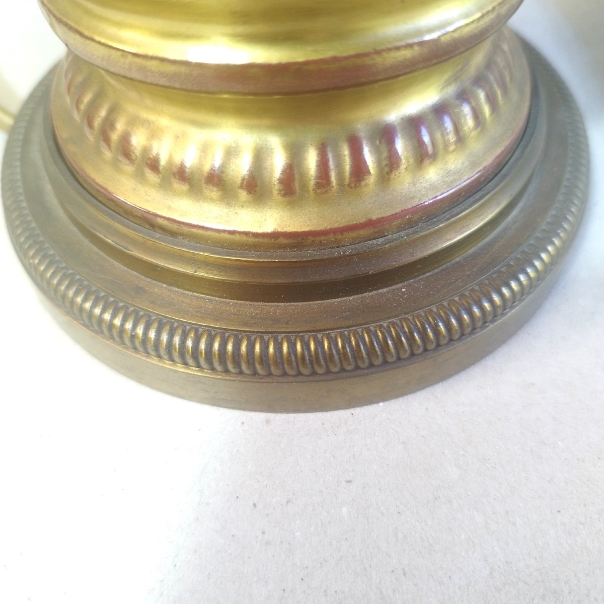 Lampe en porcelaine et bronze, autour de 1900-photo-7