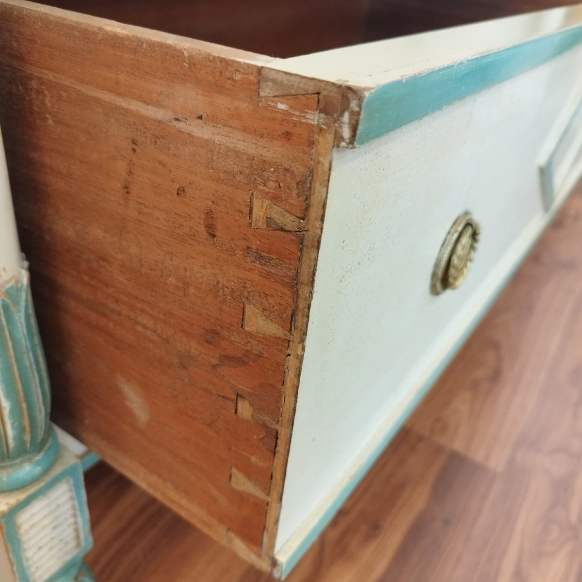 Painted Neoclassical Chest Of Drawers, Circa 1940 -photo-6