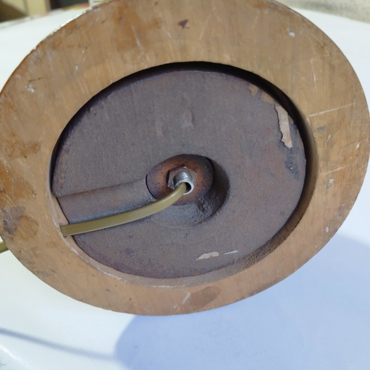 Sculptural Walnut Lamp By Modeline, Usa, 1960-photo-5