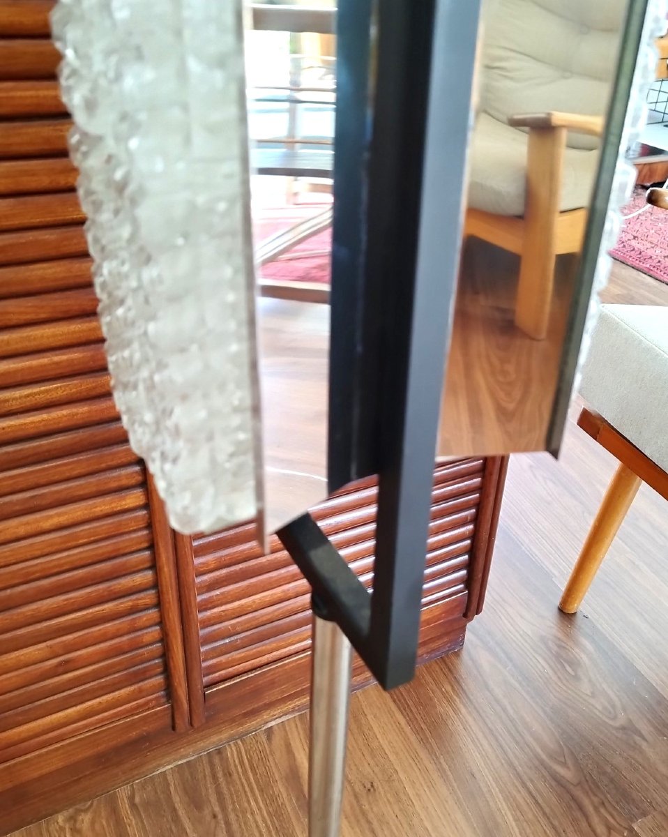 Steel And Glass Brick Floor Lamp, 1960-photo-1