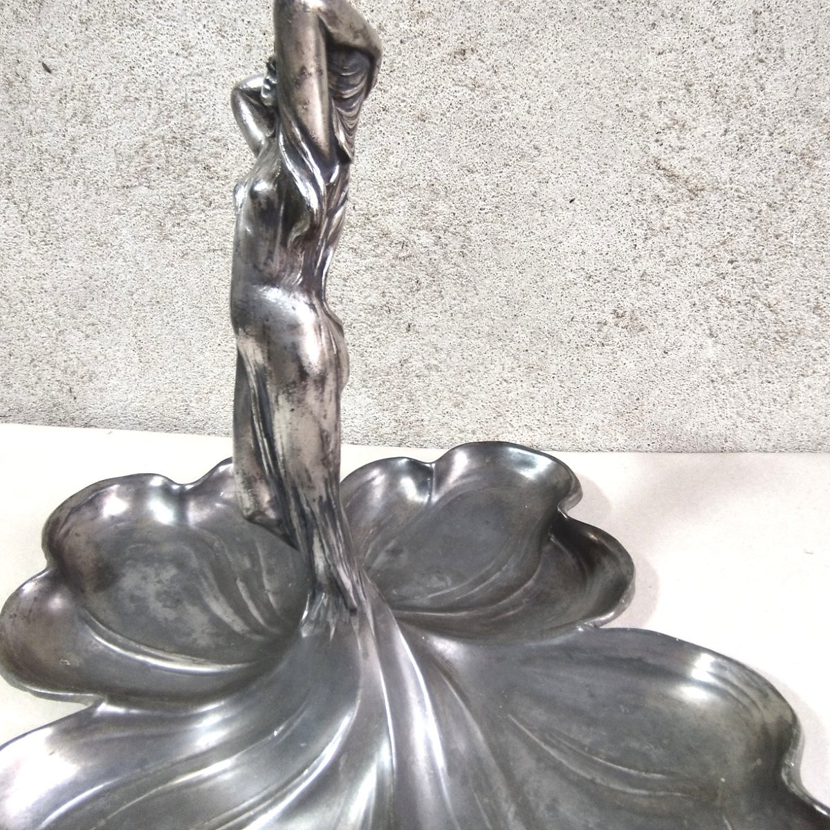 Coupe à fruits en métal argenté WMF Art-Nouveau-photo-3