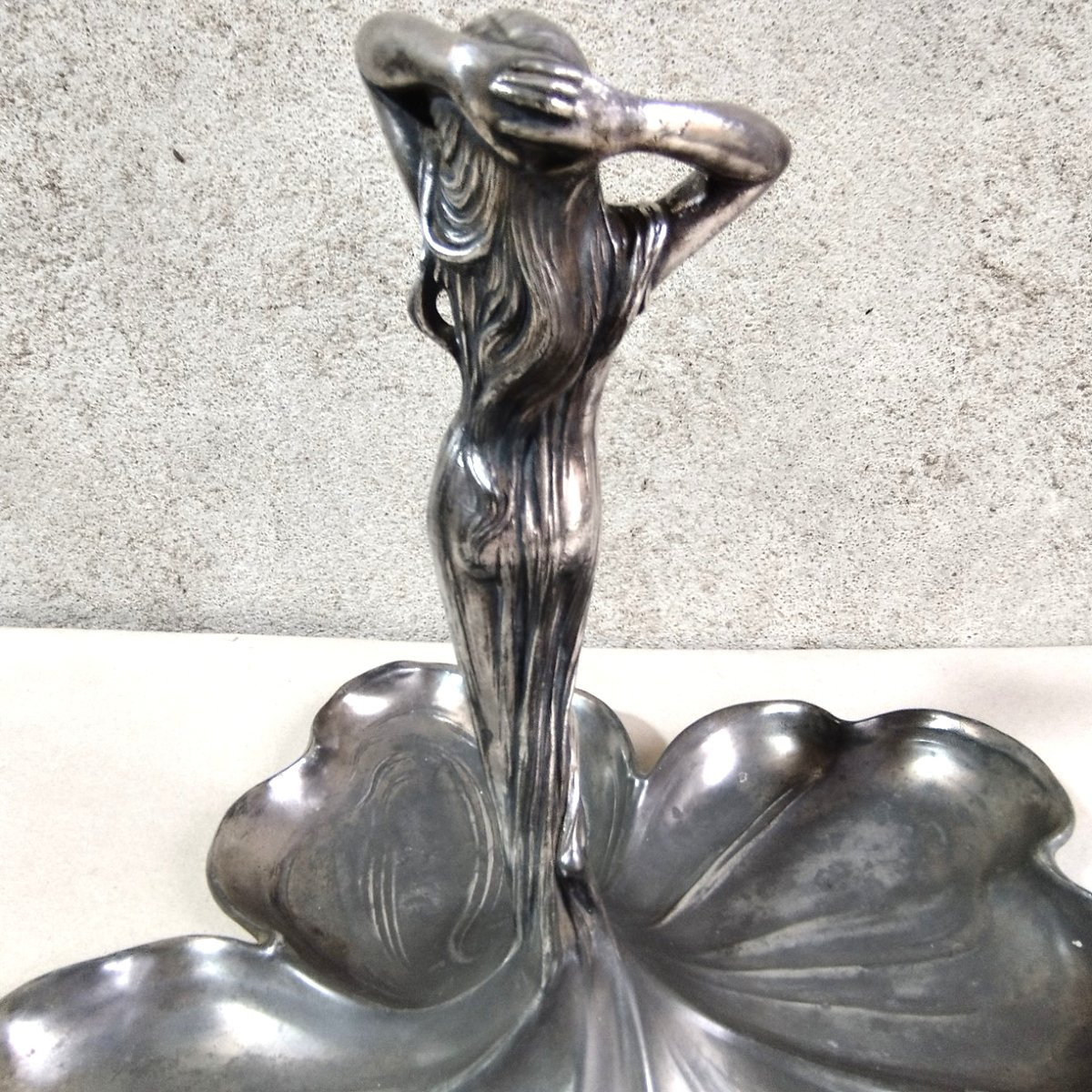 Coupe à fruits en métal argenté WMF Art-Nouveau-photo-4