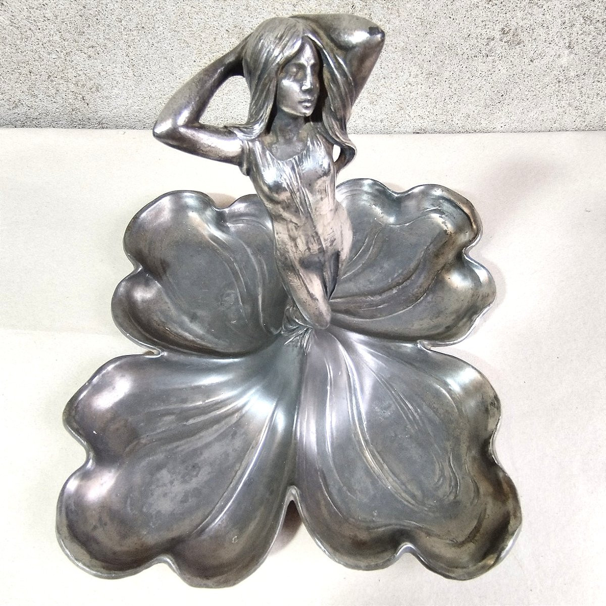 Coupe à fruits en métal argenté WMF Art-Nouveau-photo-2