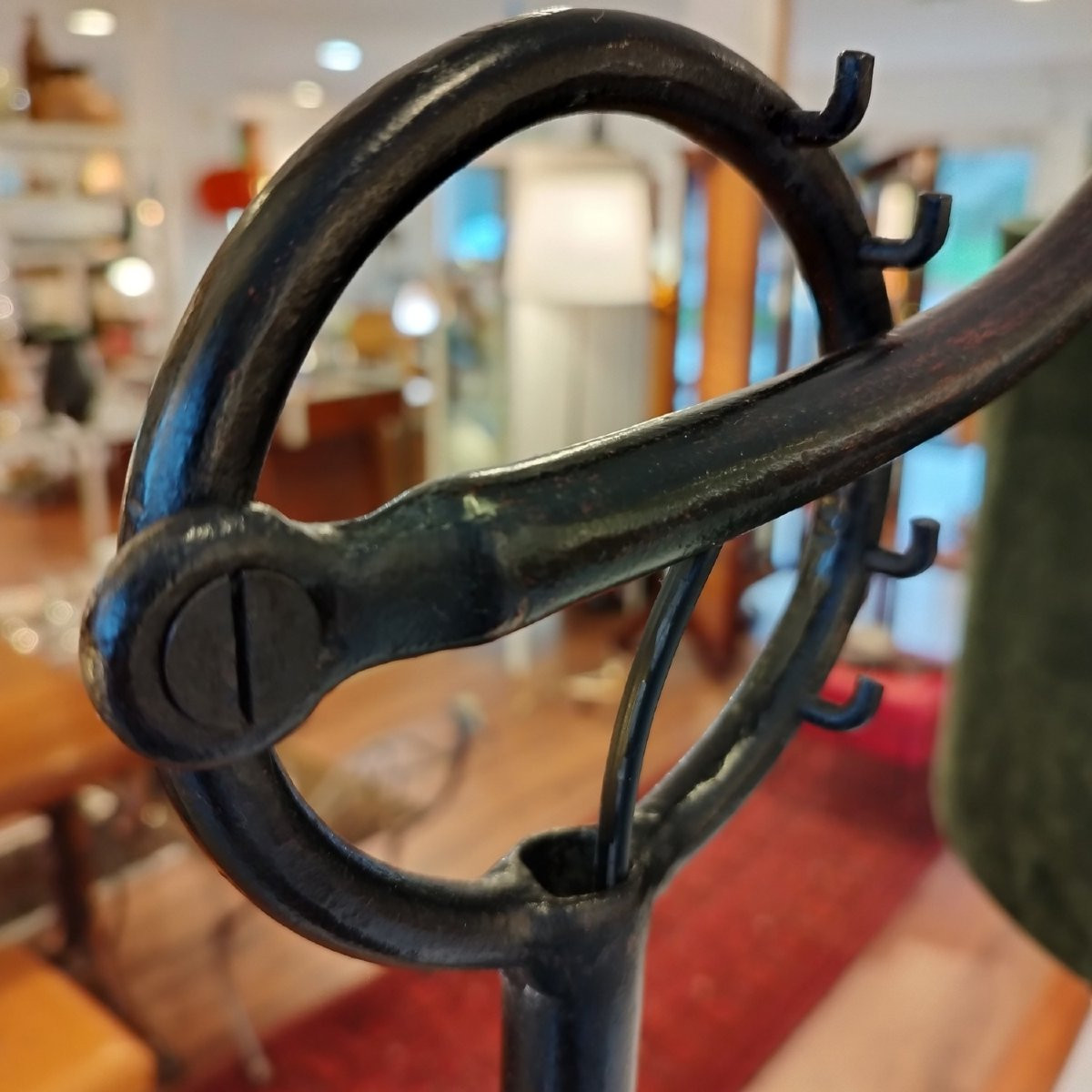 Adjustable Floor Lamp In Patinated Iron-photo-2