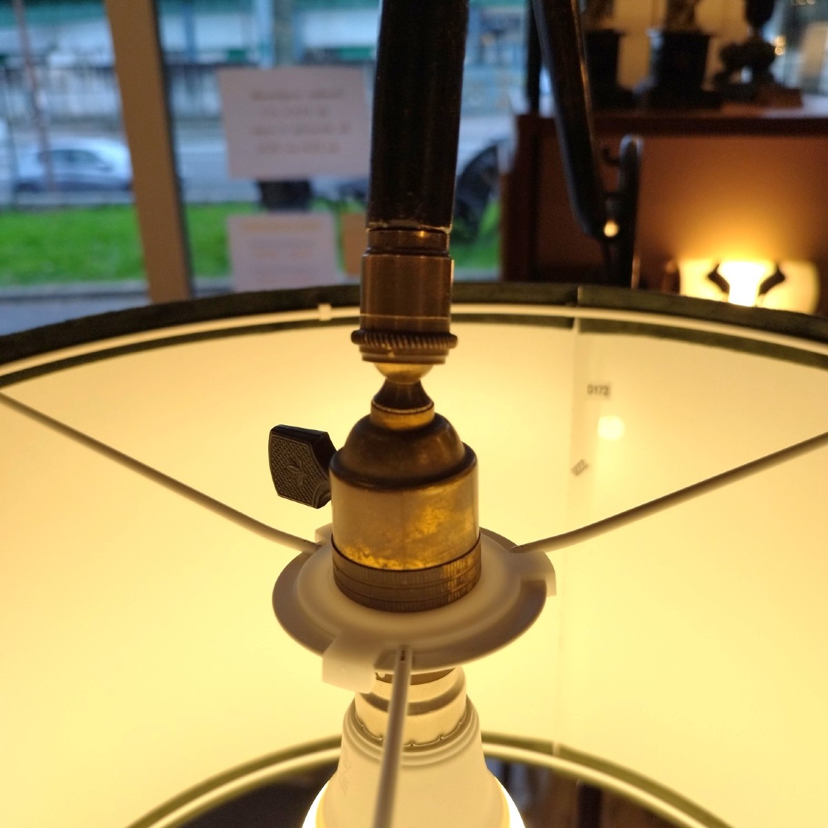 Adjustable Floor Lamp In Patinated Iron-photo-1