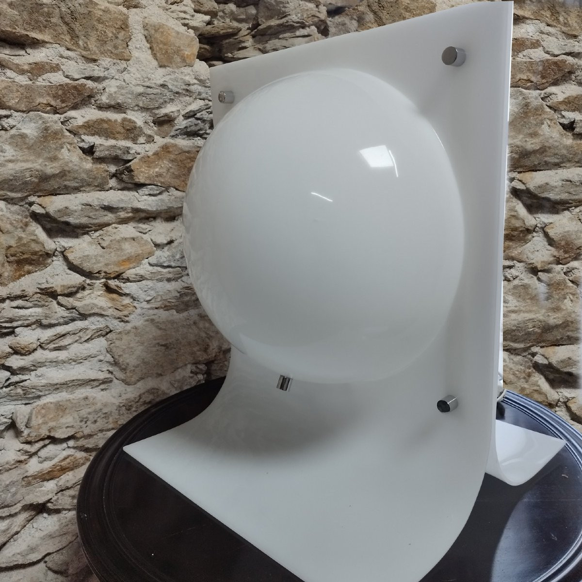 Rare lampe de sol de Neal Small, USA 1966-photo-3