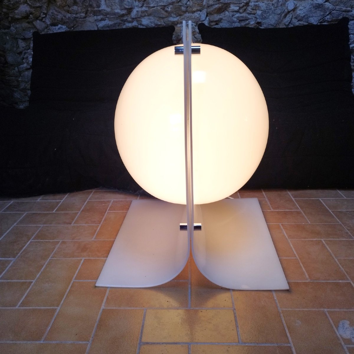 Rare lampe de sol de Neal Small, USA 1966-photo-2