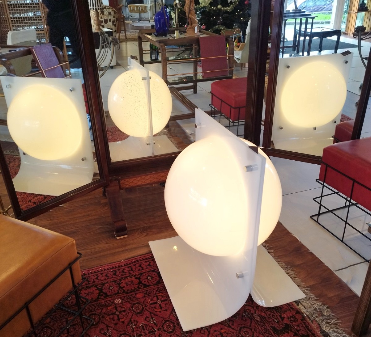 Rare lampe de sol de Neal Small, USA 1966