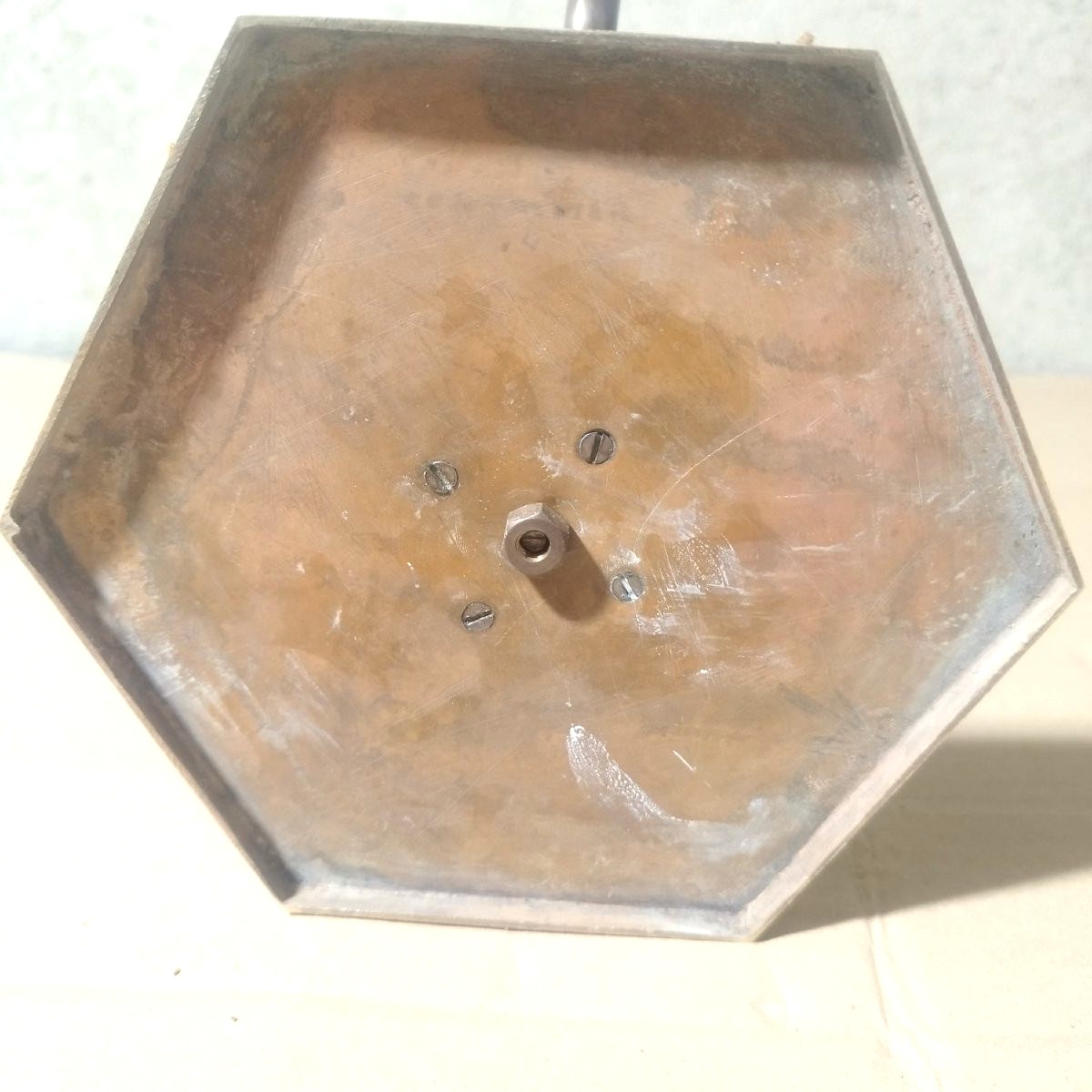 Three-branch Bronze Candlestick, 20th Century-photo-1